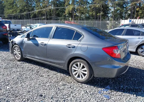 2012 Honda Civic Ex z USA, uszkodzony, nr VIN 2HGFB2F83CH315356